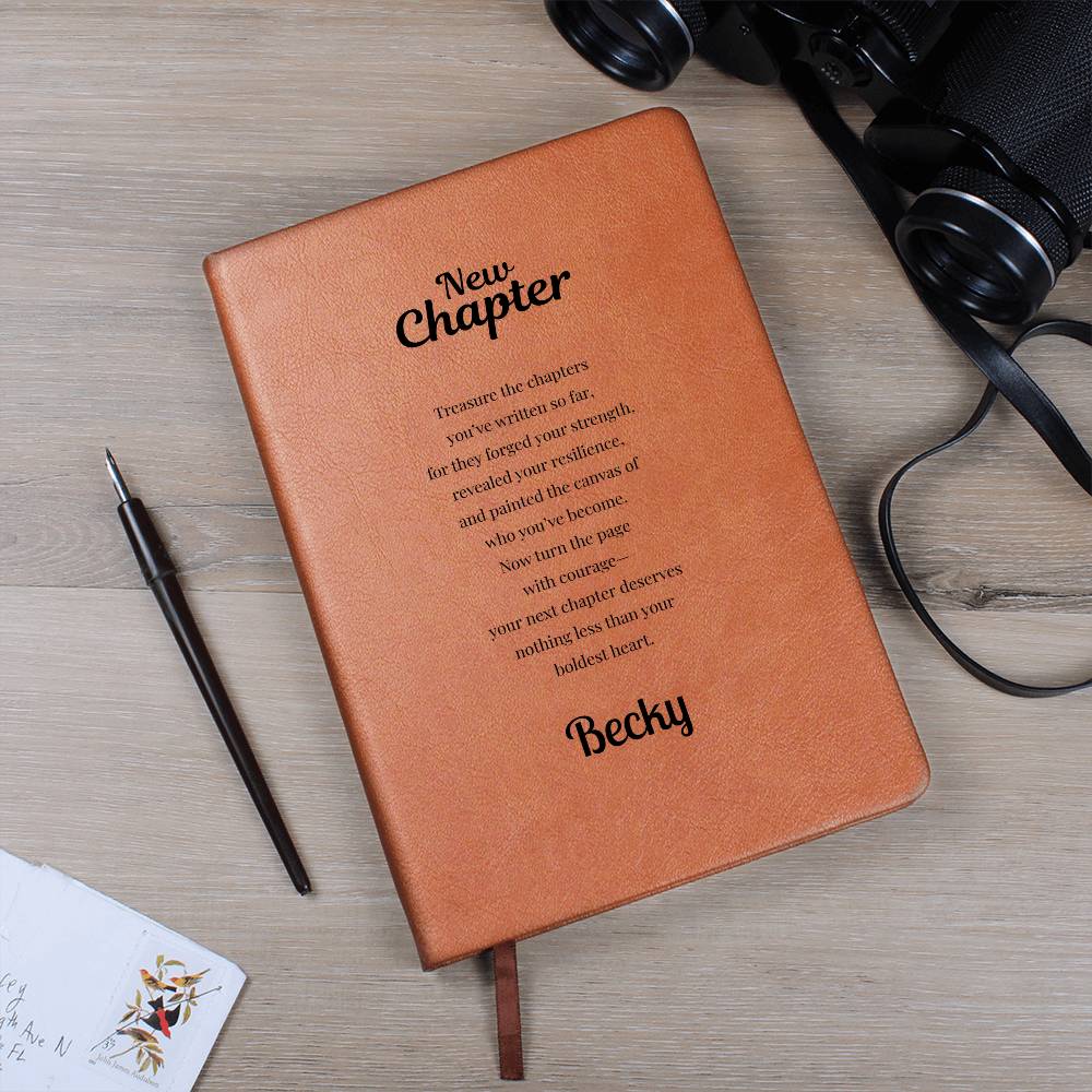 New Chapter Journal | Rewriting The Story Custom Leather Journal