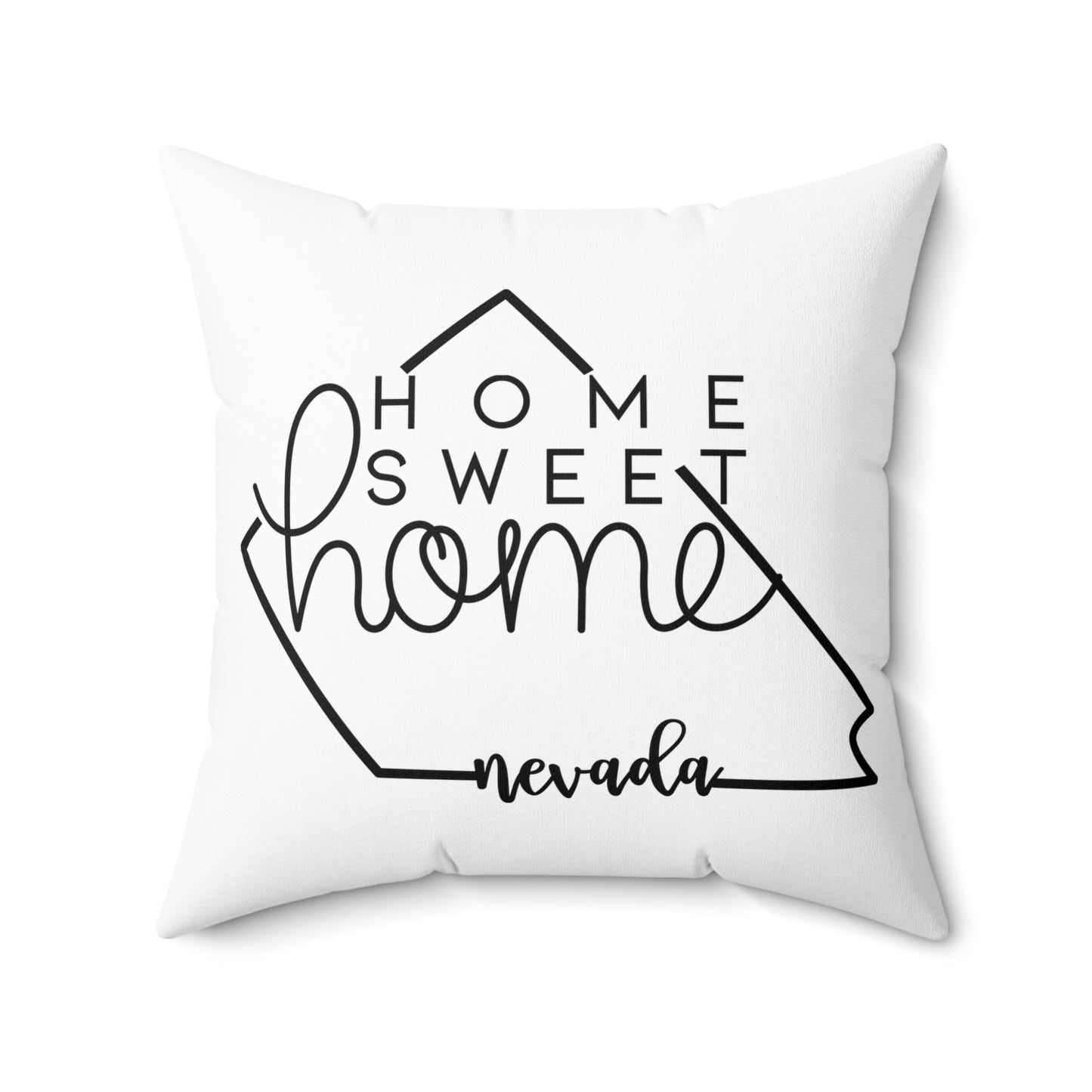 Home Sweet Home Nevada Decorative Pillow | Gift For Her | Home Decor | State Gift | Customized State Pillow