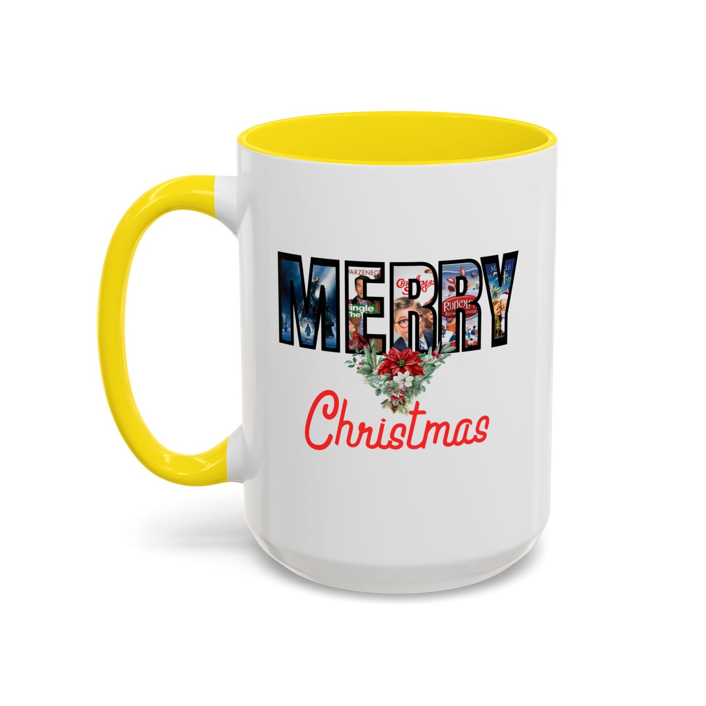Merry Christmas Nostalgic Movie Poster Mug | 11oz | 15oz | Christmas Gift | Funny Christmas Gift | Accent Mug