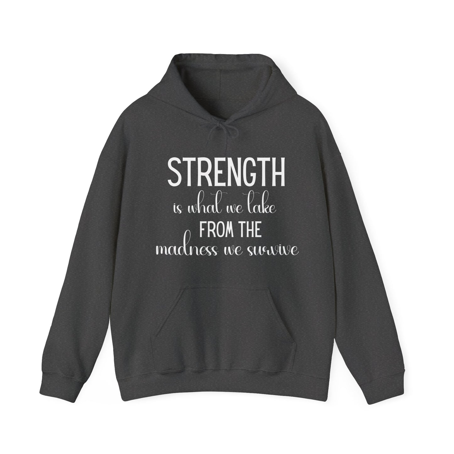 Strength Cute Version Quote Hoodie | Motivational Gift For Her | Inspirational Quote
