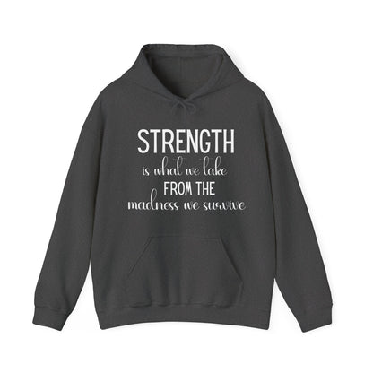 Strength Cute Version Quote Hoodie | Motivational Gift For Her | Inspirational Quote