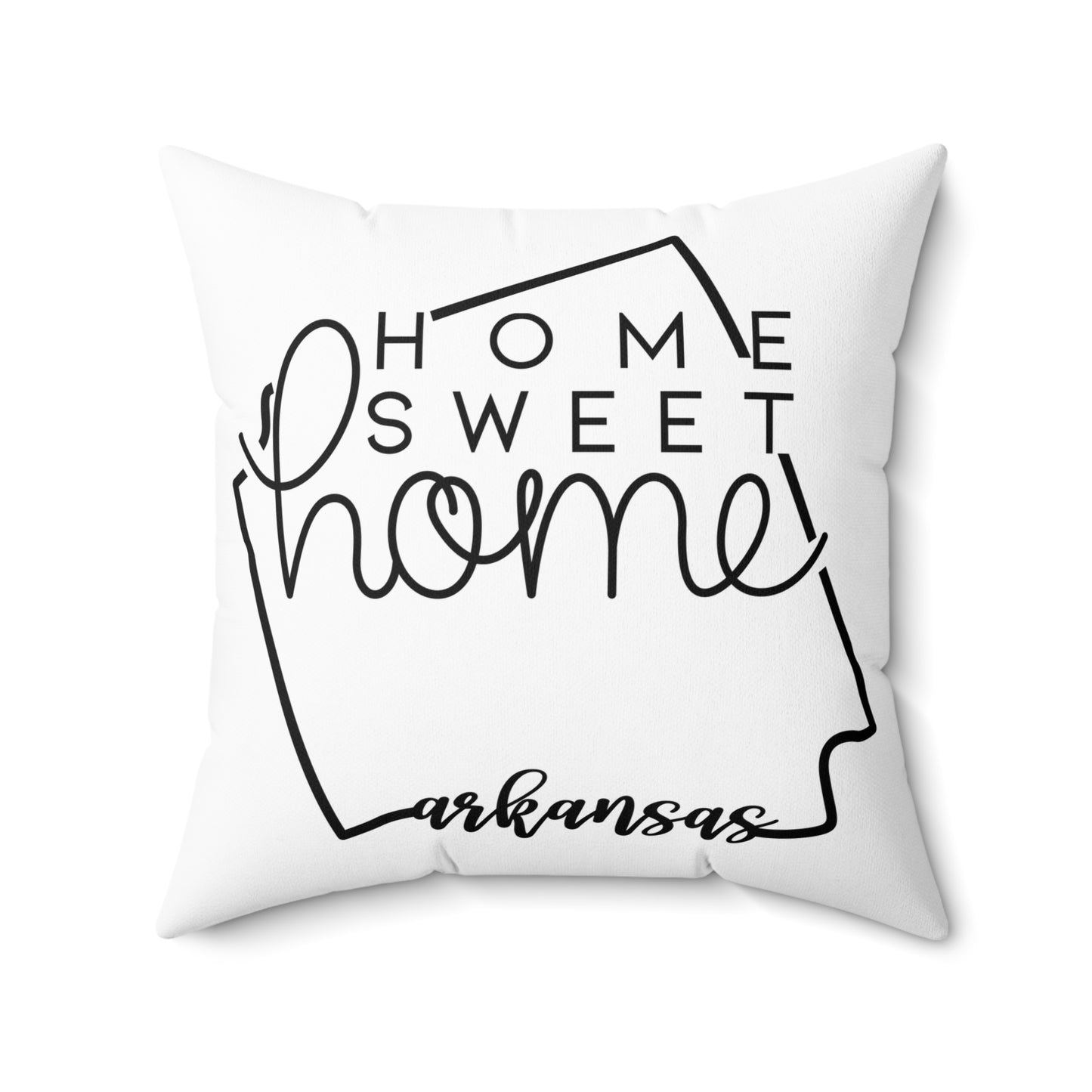 Home Sweet Home Arkansas Decorative Pillow | Gift For Her | Home Decor | State Gift | Customized State Pillow