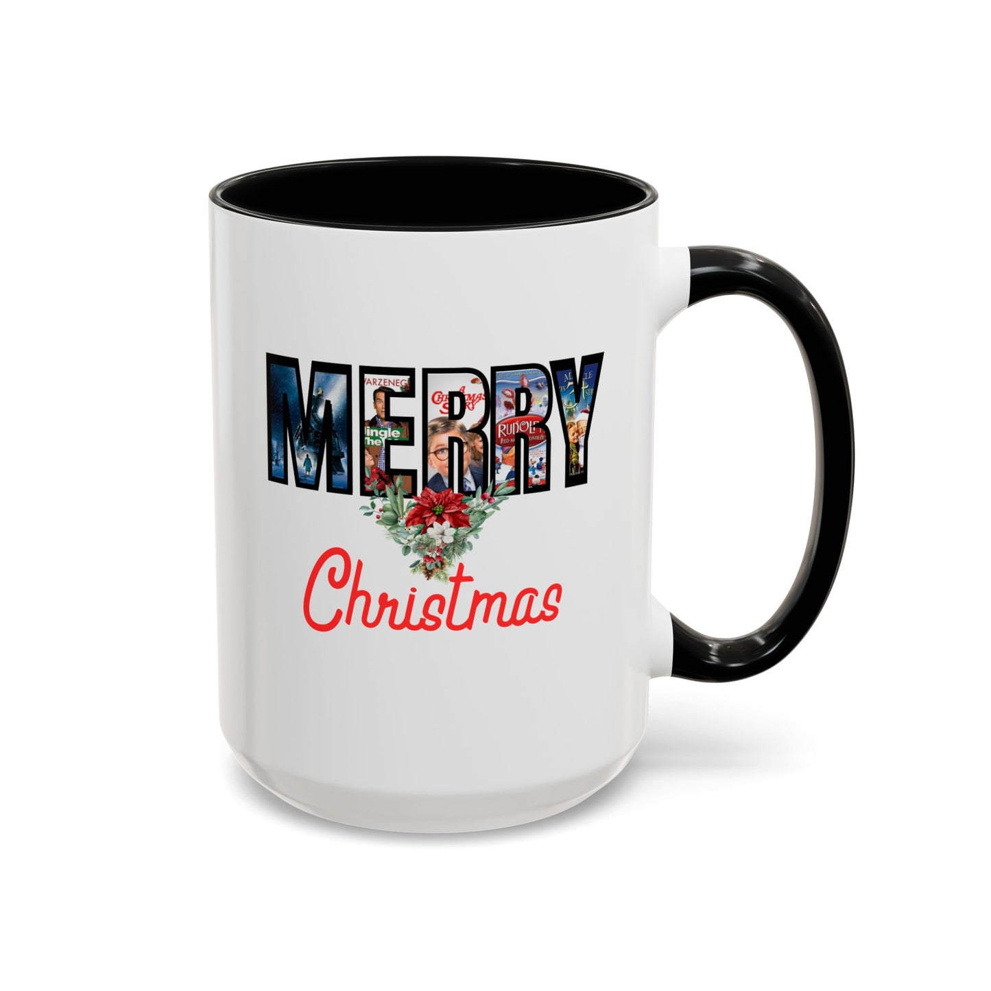 Merry Christmas Nostalgic Movie Poster Mug | 11oz | 15oz | Christmas Gift | Funny Christmas Gift | Accent Mug