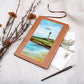 Personalized Lighthouse Beach Dream Leather Journal