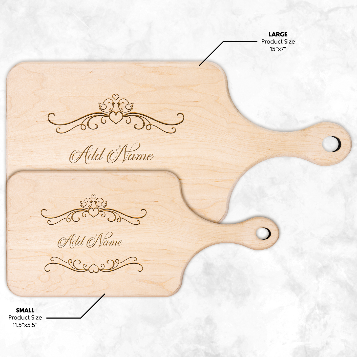 Personalized Hardwood Paddle Cutting Board| Customized Gift | Gift For Couples