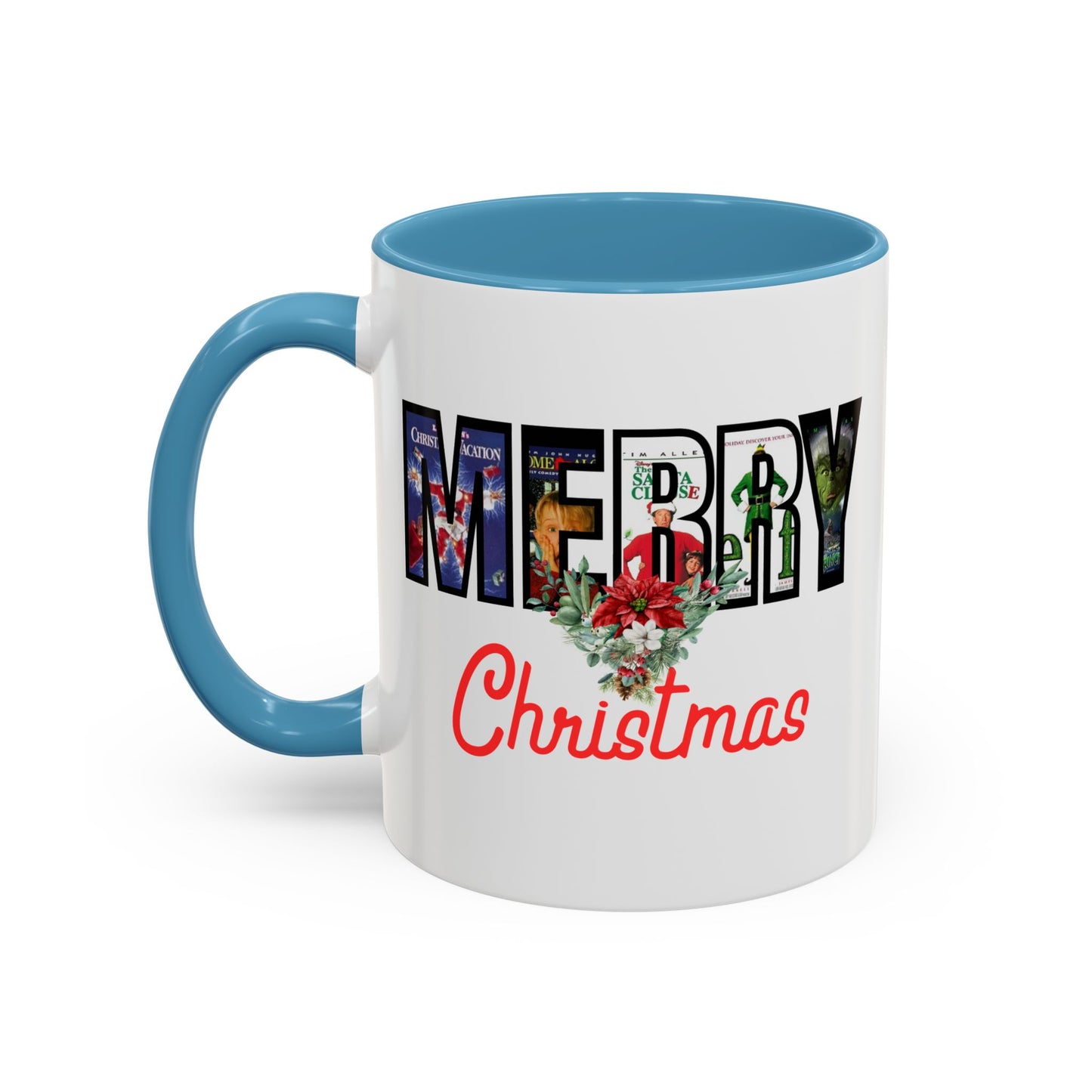 Cute Merry Christmas Nostalgic Holiday Movie Poster Mug | Christmas Gift | Funny Christmas Gift | Accent Mug | 11oz | 15oz |