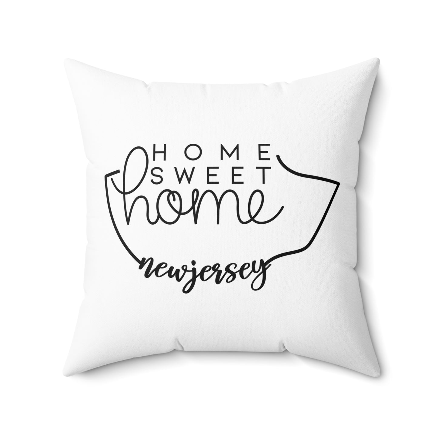 Home Sweet Home New Jersey Decorative Pillow | Gift For Her | Home Decor | State Gift | Customized State Pillow