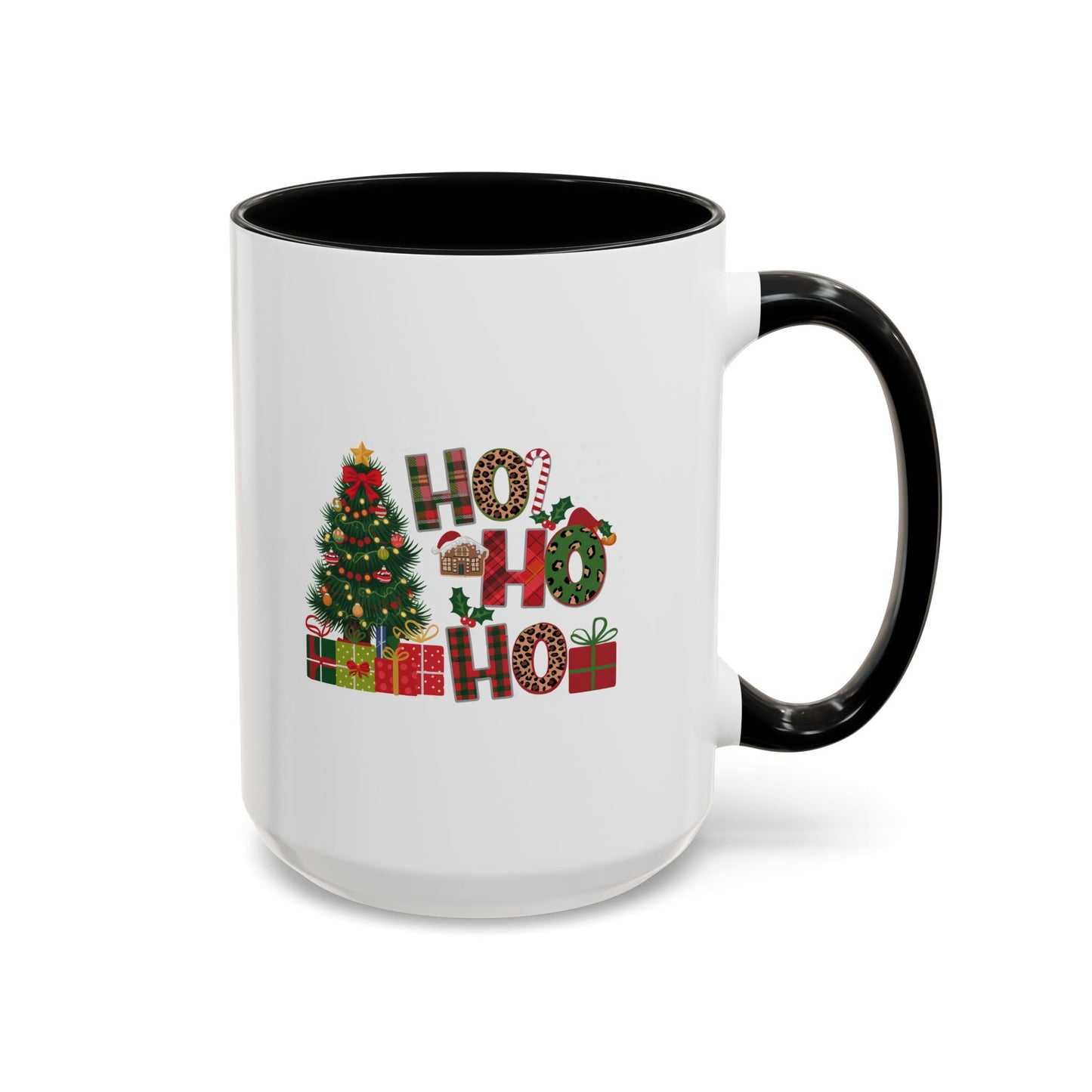 Ho Ho Ho Christmas Mug | Cute Christmas Tree Gift Mug | Christmas Gift | 11oz Accent Mug | 15oz Accent Mug