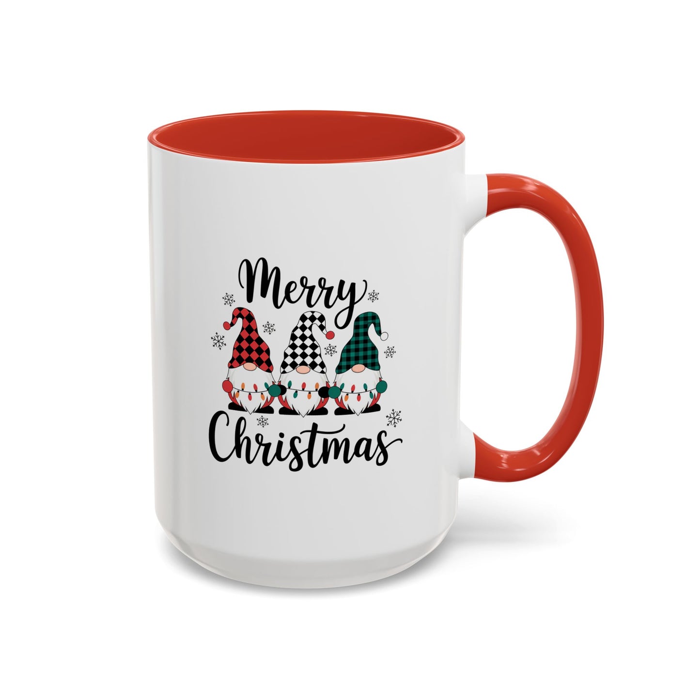 Cute Colorful Merry Christmas Elves In Colorful Hats | Christmas Mug | Christmas Gift | 11oz Accent Mug | 15oz Accent Mug