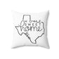 Home Sweet Home Texas Decorative Pillow | Gift For Her | Home Decor | State Gift | Customized State Pillow