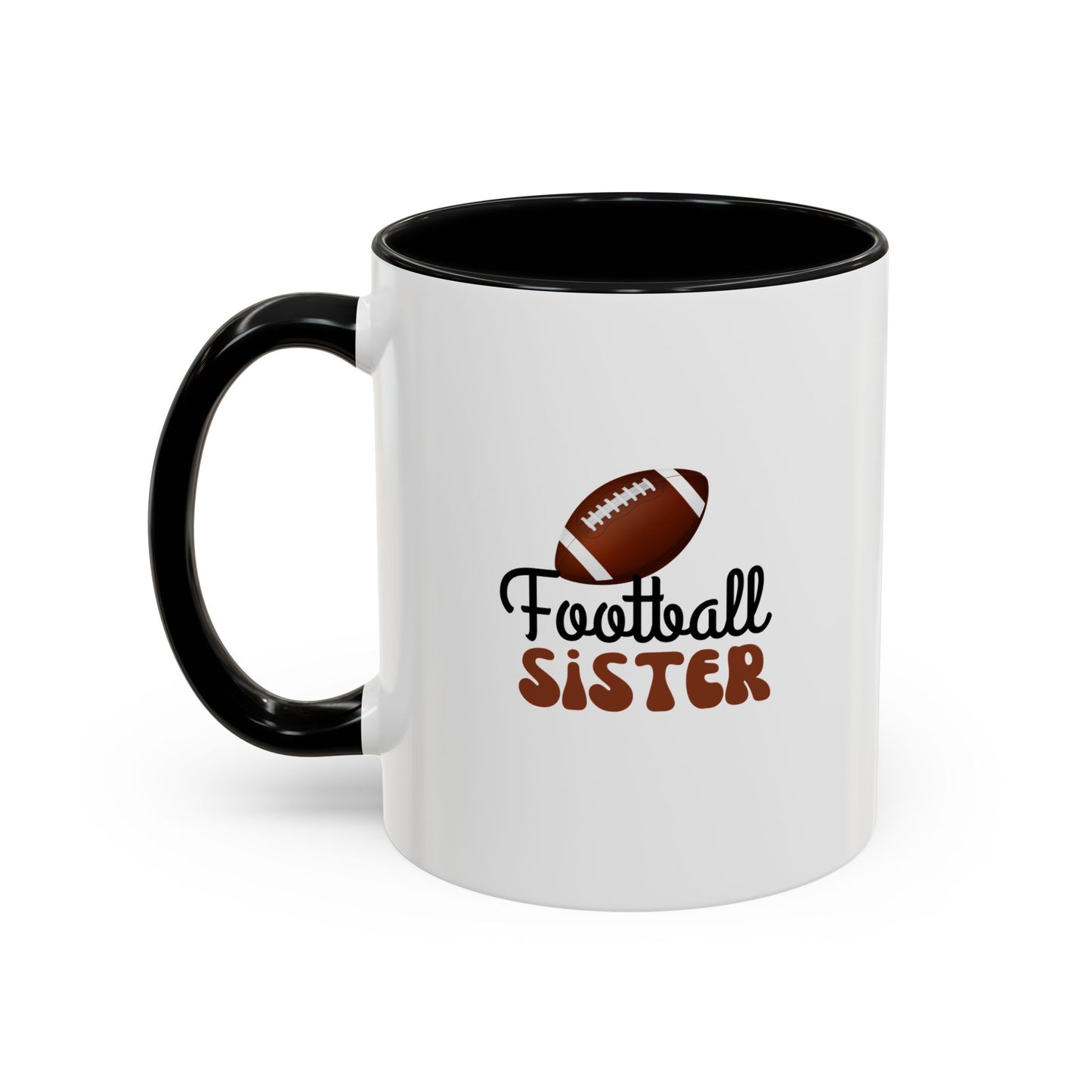 Football Sister Mug | Sports Fan Gift | Kids Mug | Sibling Gift | 11oz Accent Mug | 15oz Accent Mug