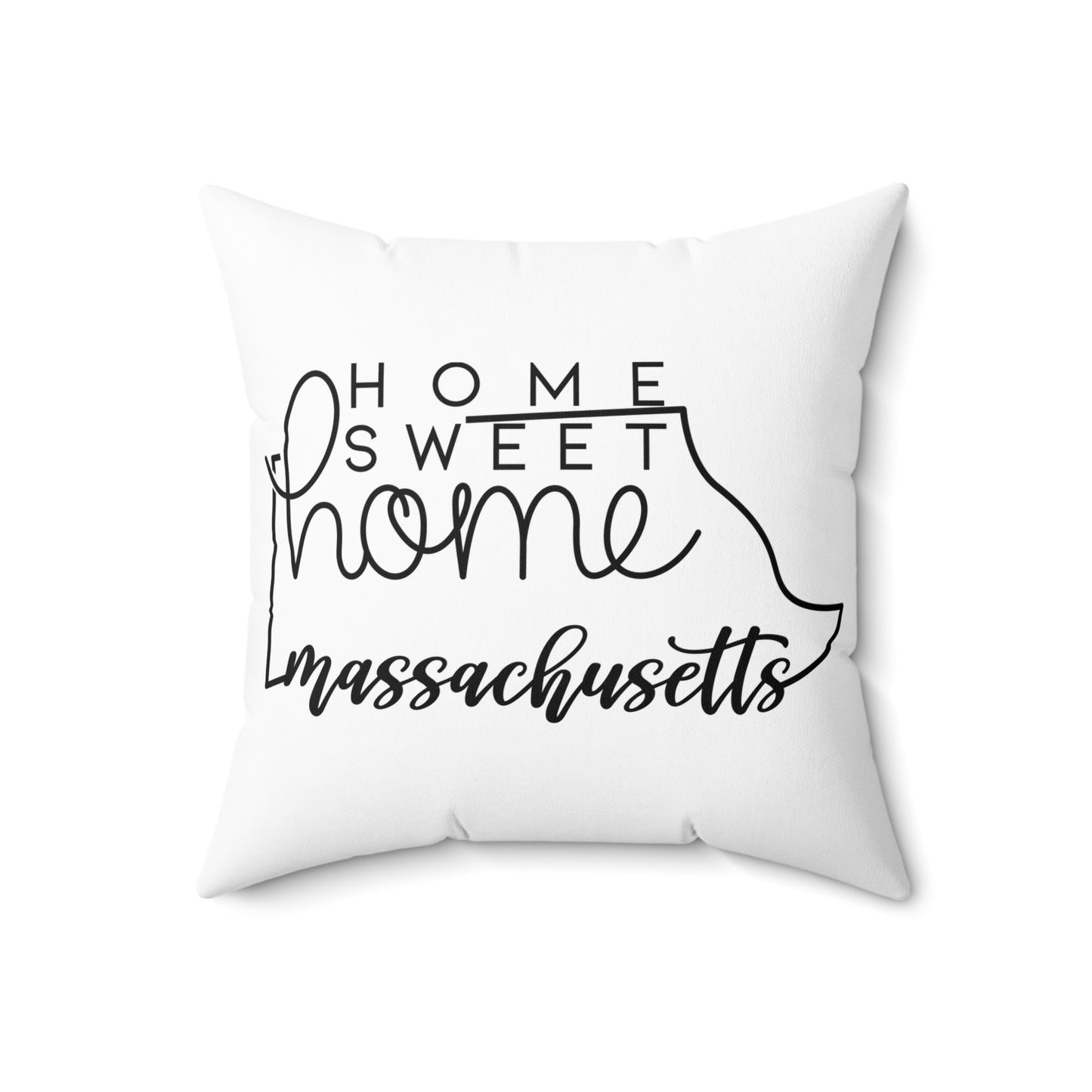 Home Sweet Home Massachusetts Decorative Pillow | Gift For Her | Home Decor | State Gift | Customized State Pillow
