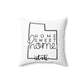 Home Sweet Home Utah Decorative Pillow | Gift For Her | Home Decor | State Gift | Customized State Pillow