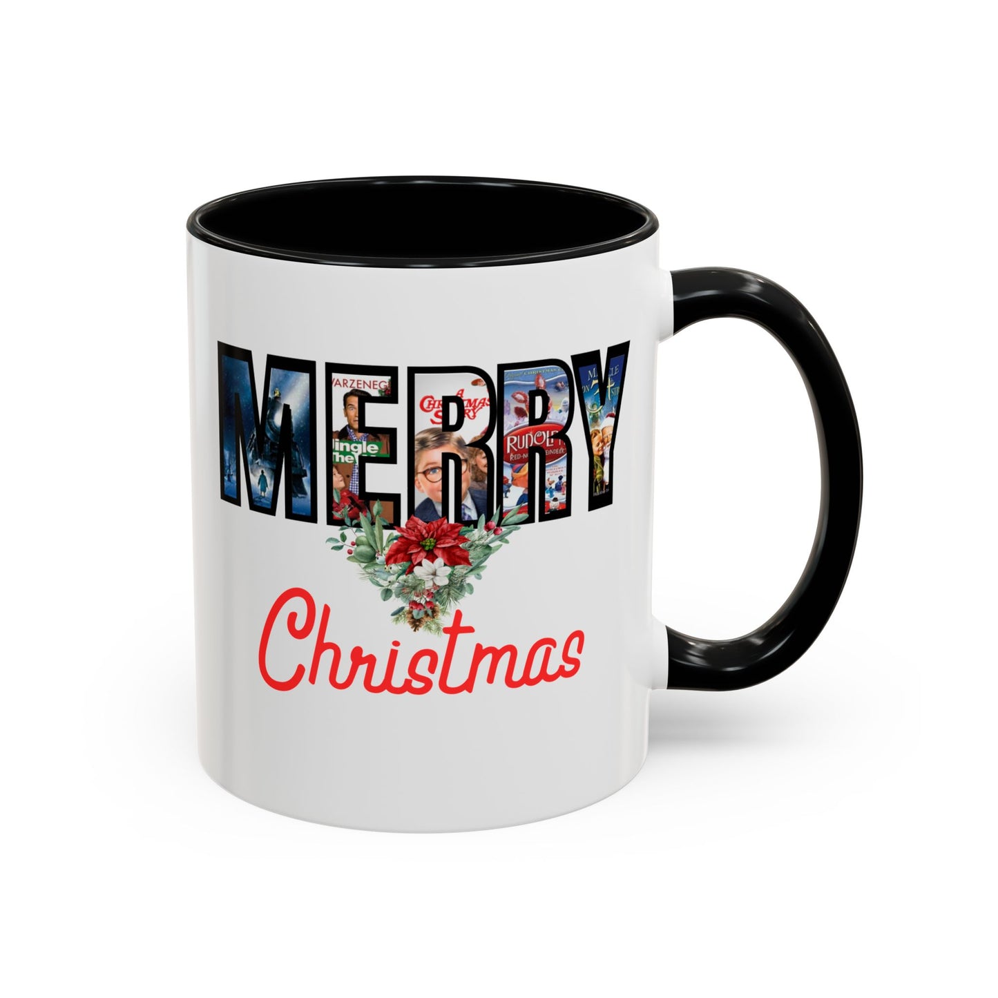 Merry Christmas Nostalgic Movie Poster Mug | 11oz | 15oz | Christmas Gift | Funny Christmas Gift | Accent Mug