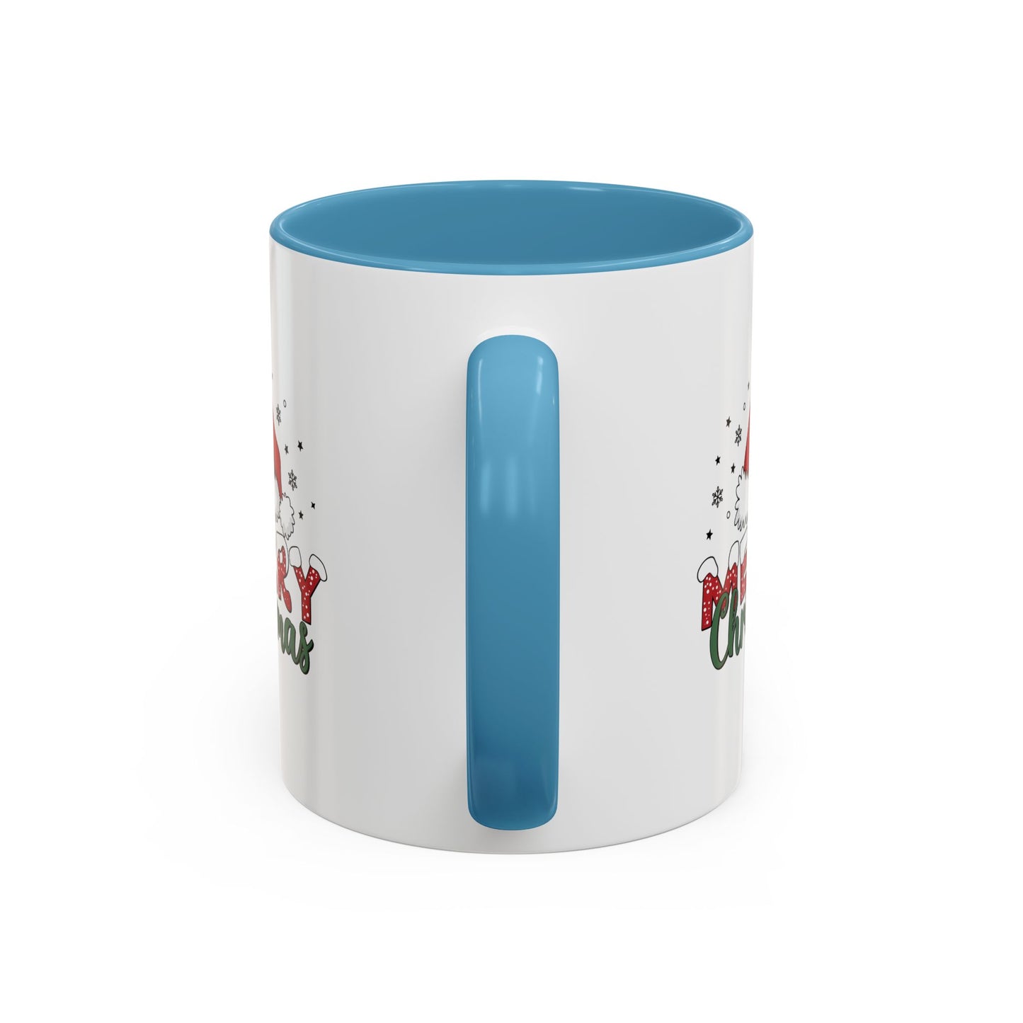 Merry Christmas Santa Hat | Cute Christmas Mug | Christmas Gift | 11oz Accent Mug | 15oz Accent Mug | Gift for Kids | Teen Gitf