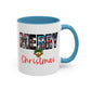 Merry Christmas Nostalgic Movie Poster Mug | Christmas Gift | Funny Christmas Gift | Accent Mug
