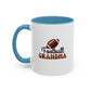 Football Grandma Mug | Sports Fan Gift | Proud Grandma Gift | Ceramic Mug | 11oz Accent Mug | 15oz Accent Mug