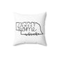 Home Sweet Home Nebraska Decorative Pillow | Gift For Her | Home Decor | State Gift | Customized State Pillow