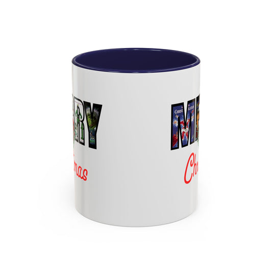 Cute Merry Christmas Nostalgic Holiday Movie Poster Mug | Christmas Gift | Funny Christmas Gift | Accent Mug | 11oz | 15oz |