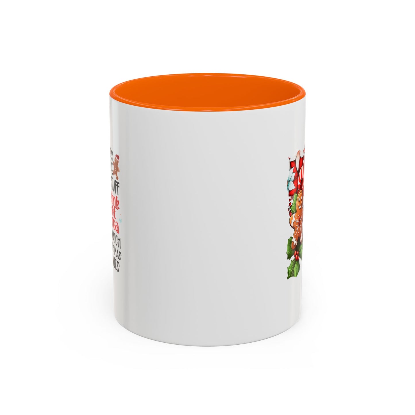 Cute Gingerbread Christmas Mug | Christmas Gift Idea | Christmas Movie Watching Mug | 11oz Accent Mug | 15oz Accent Mug | Gift Idea