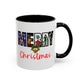 Cute Merry Christmas Nostalgic Holiday Movie Poster Mug | Christmas Gift | Christmas Bells | 11oz Accent Mug | 15oz