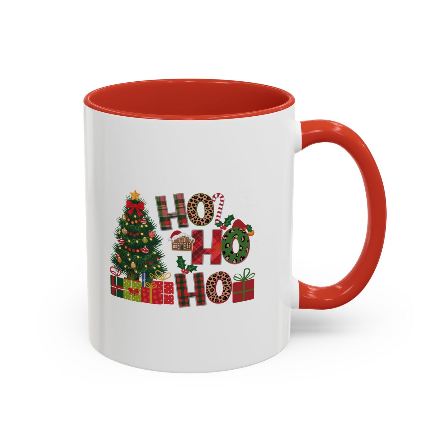 Ho Ho Ho Christmas Mug | Cute Christmas Tree Gift Mug | Christmas Gift | 11oz Accent Mug | 15oz Accent Mug