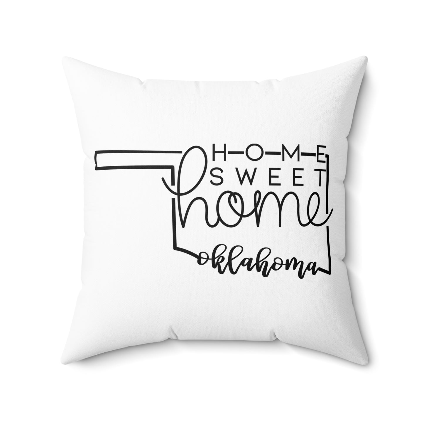 Home Sweet Home Oklahoma Decorative Pillow | Gift For Her | Home Decor | State Gift | Customized State Pillow