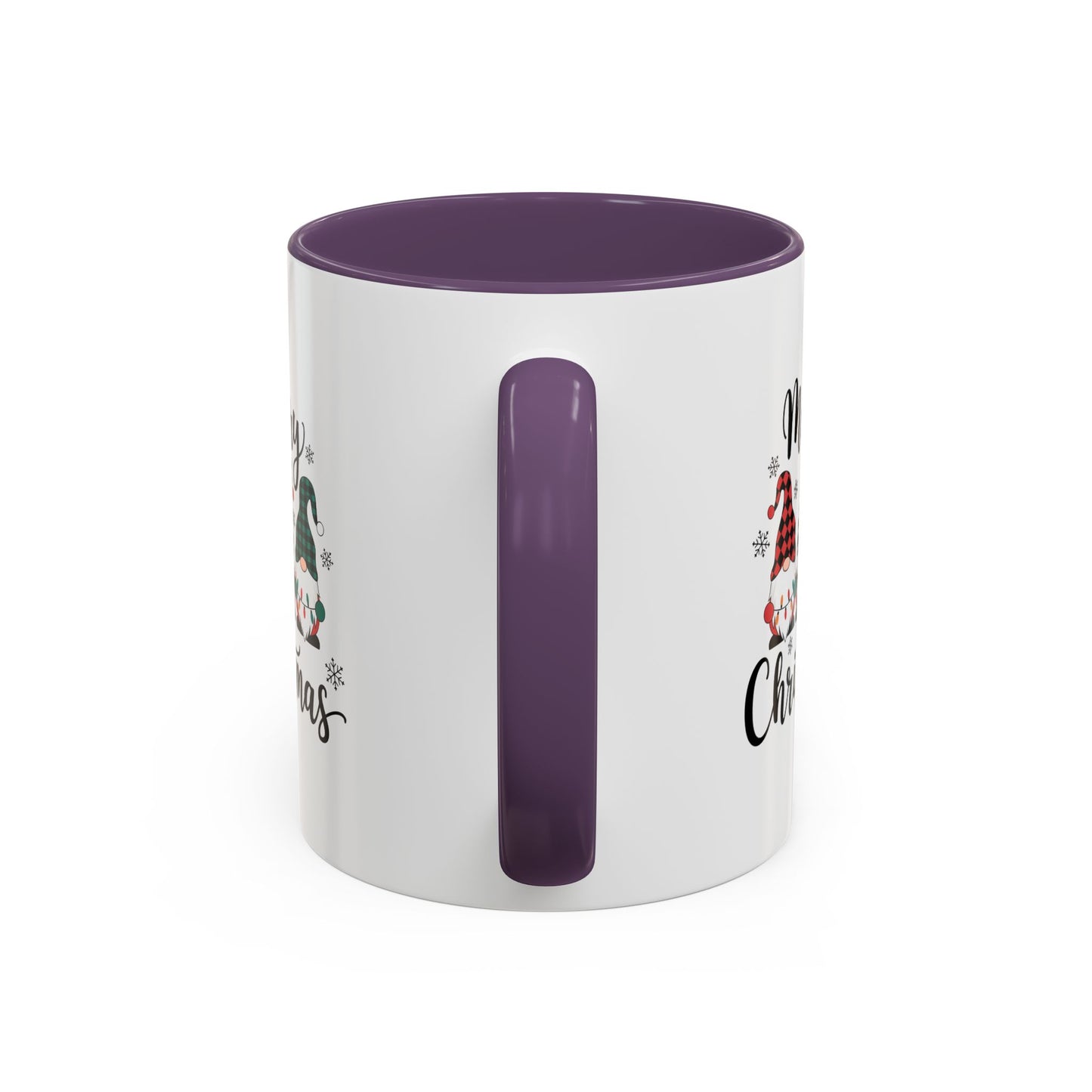 Cute Colorful Merry Christmas Elves In Colorful Hats | Christmas Mug | Christmas Gift | 11oz Accent Mug | 15oz Accent Mug