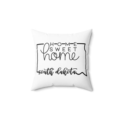 Home Sweet Home South Dakota Decorative Pillow | Gift For Her | Home Decor | State Gift | Customized State Pillow