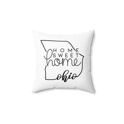 Home Sweet Home Ohio Decorative Pillow | Gift For Her | Home Decor | State Gift | Customized State Pillow