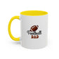 Football Dad Mug | Sports Fan Gift | Proud Father Gift | Funny Gift For Dad | 11oz Accent Mug | 15oz Accent Mug | Fall Gift
