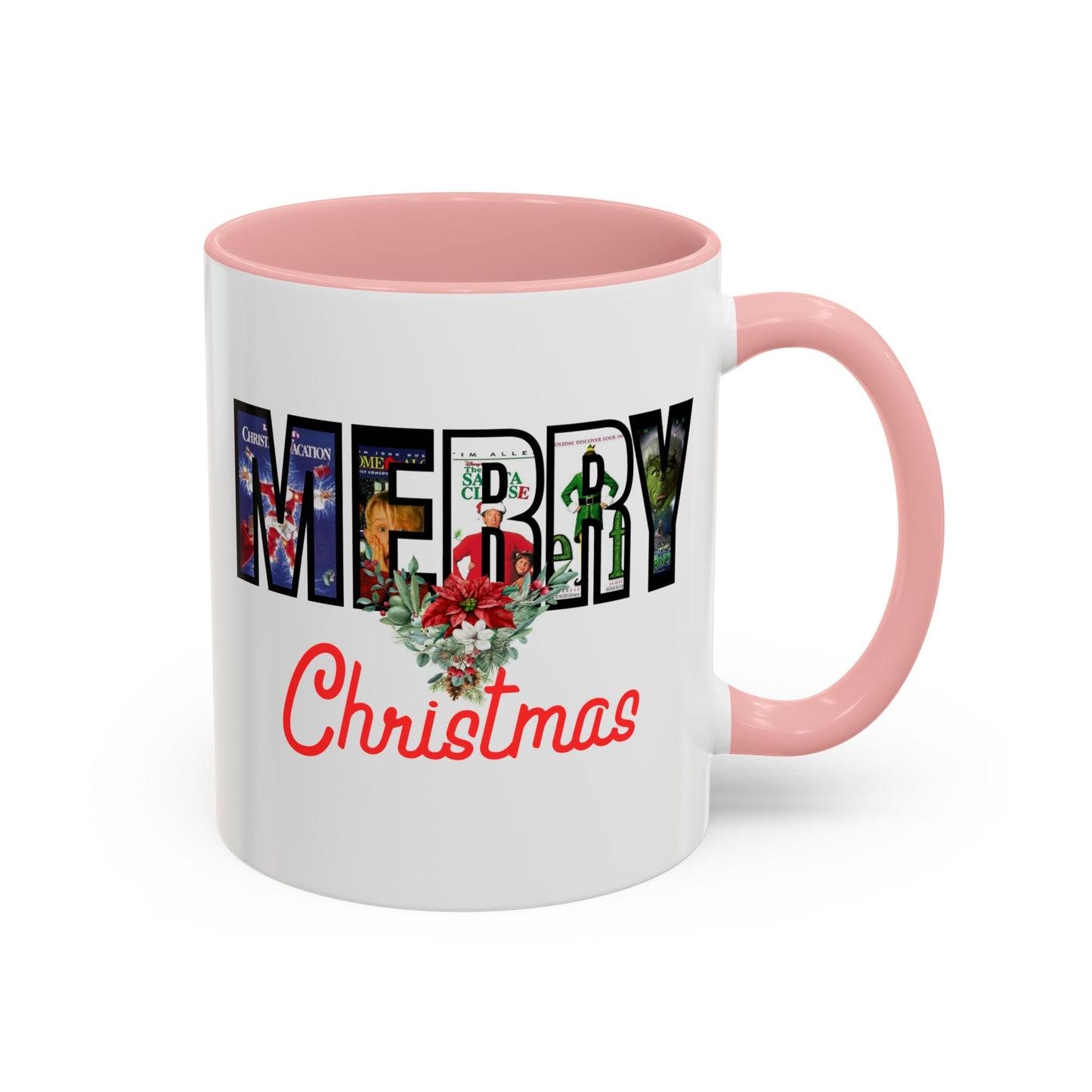 Cute Merry Christmas Nostalgic Holiday Movie Poster Mug | Christmas Gift | Funny Christmas Gift | Accent Mug | 11oz | 15oz |