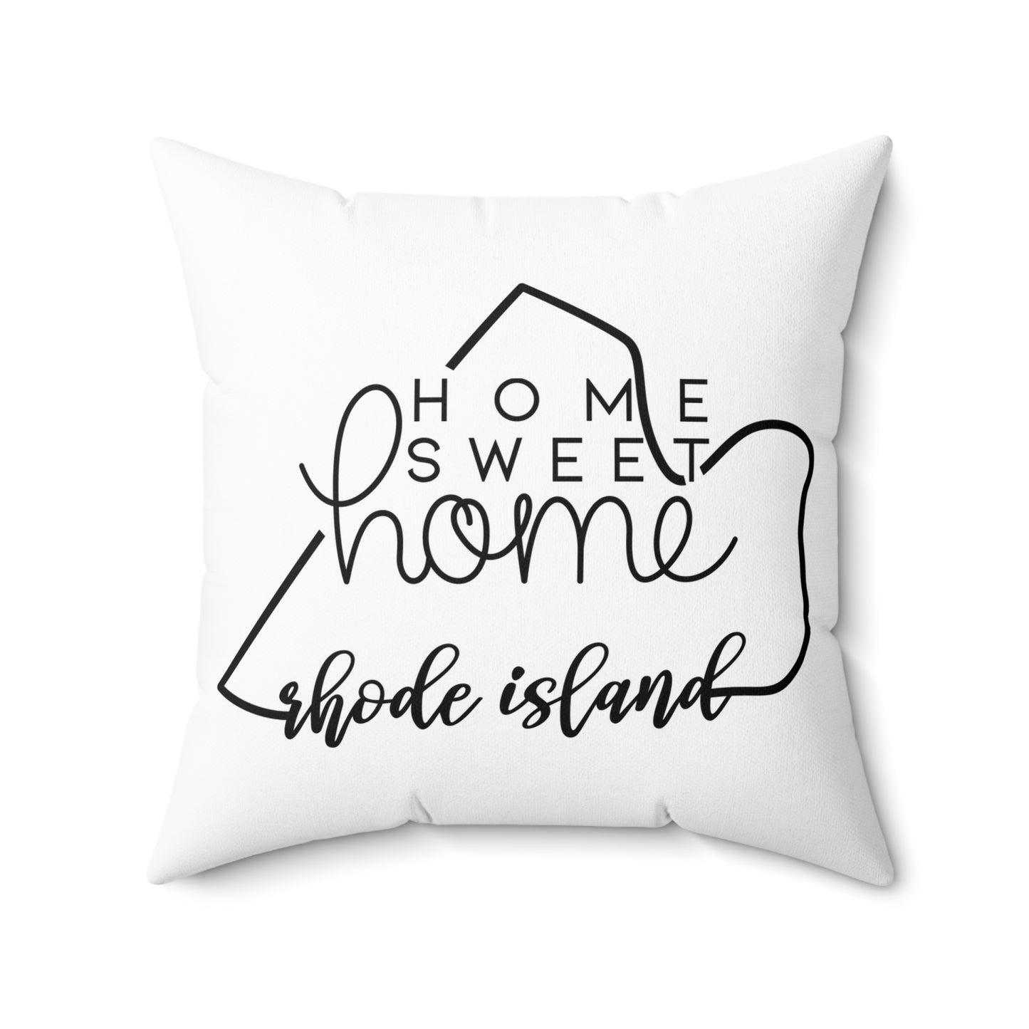 Home Sweet Home Rhode Island Decorative Pillow | Gift For Her | Home Decor | State Gift | Customized State Pillow
