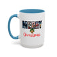 Merry Christmas Nostalgic Movie Poster Mug | 11oz | 15oz | Christmas Gift | Funny Christmas Gift | Accent Mug