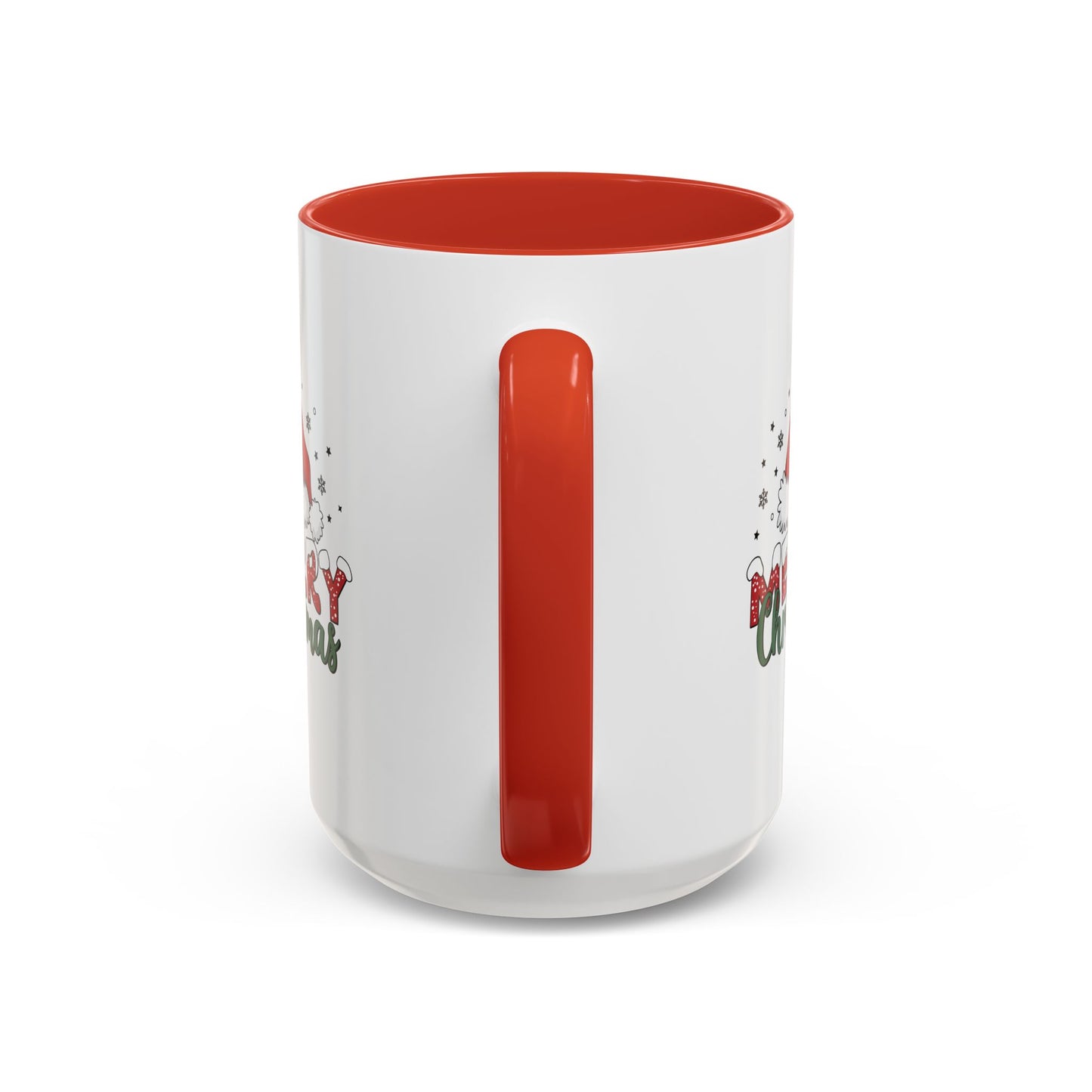 Merry Christmas Santa Hat | Cute Christmas Mug | Christmas Gift | 11oz Accent Mug | 15oz Accent Mug | Gift for Kids | Teen Gitf