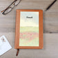 Personalized Grassy Golden Field Writing Leather Journal