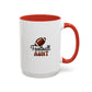 Football Aunt Mug | Sports Fan Gift | Favorite Aunt Gift | Funny Gift | 11oz Accent Mug | 15oz Accent Mug