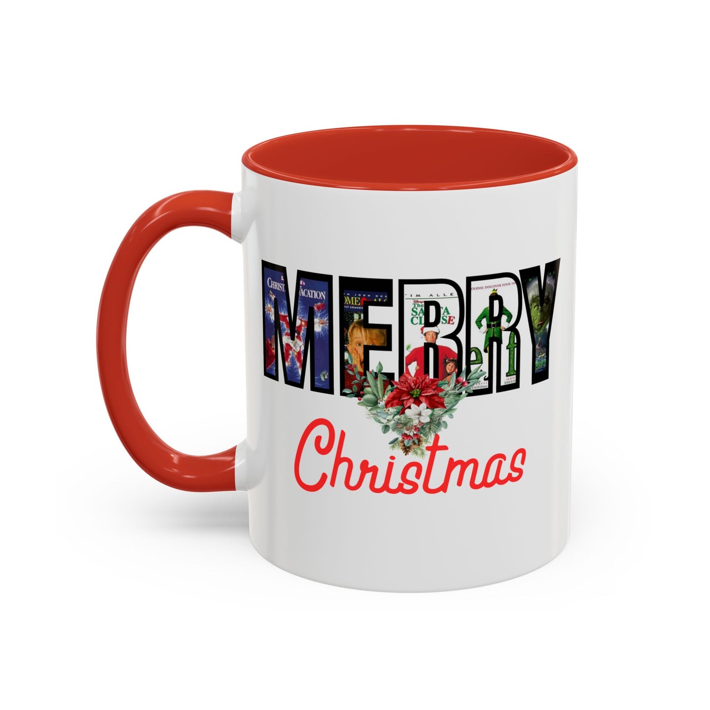 Cute Merry Christmas Nostalgic Holiday Movie Poster Mug | Christmas Gift | Funny Christmas Gift | Accent Mug | 11oz | 15oz |