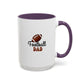Football Dad Mug | Sports Fan Gift | Proud Father Gift | Funny Gift For Dad | 11oz Accent Mug | 15oz Accent Mug | Fall Gift
