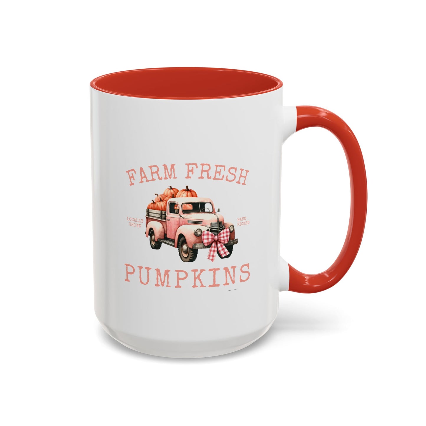 Farm Fresh Pumpkins Fall Mug | Pumpkin Truck | Gift for Her | Gift for Nature Lover | Fall Mug | Fall Season Mug | Gift for Her | Fall Mug | 11oz Accent Mug | 15oz Accent Mug