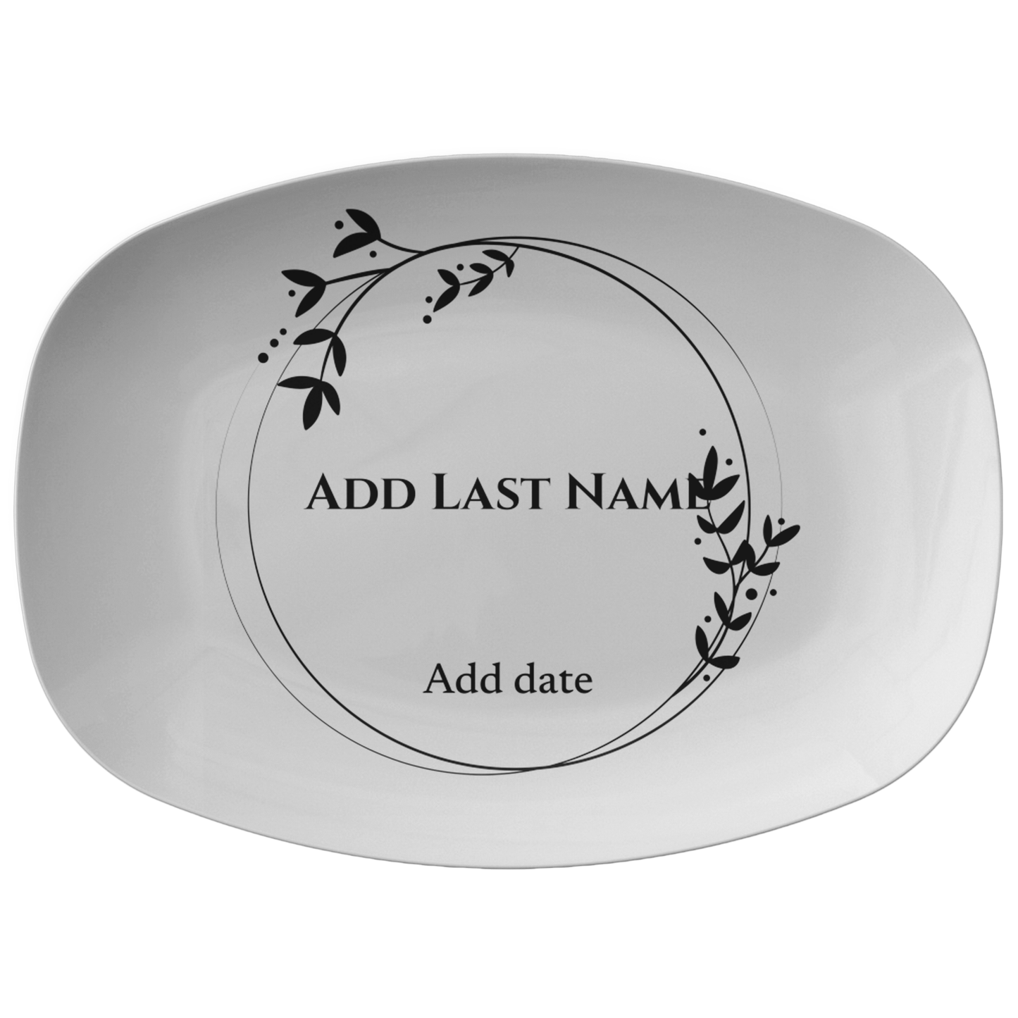 Customized Engagement Platter Gift | Wedding Platter | Custom Name Platter