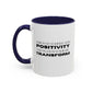 Surround Yourself With Positivity Inspirational Quote | Motivational Gift | Ceramic Mug | 11oz Accent Mug | 15oz Accent Mug