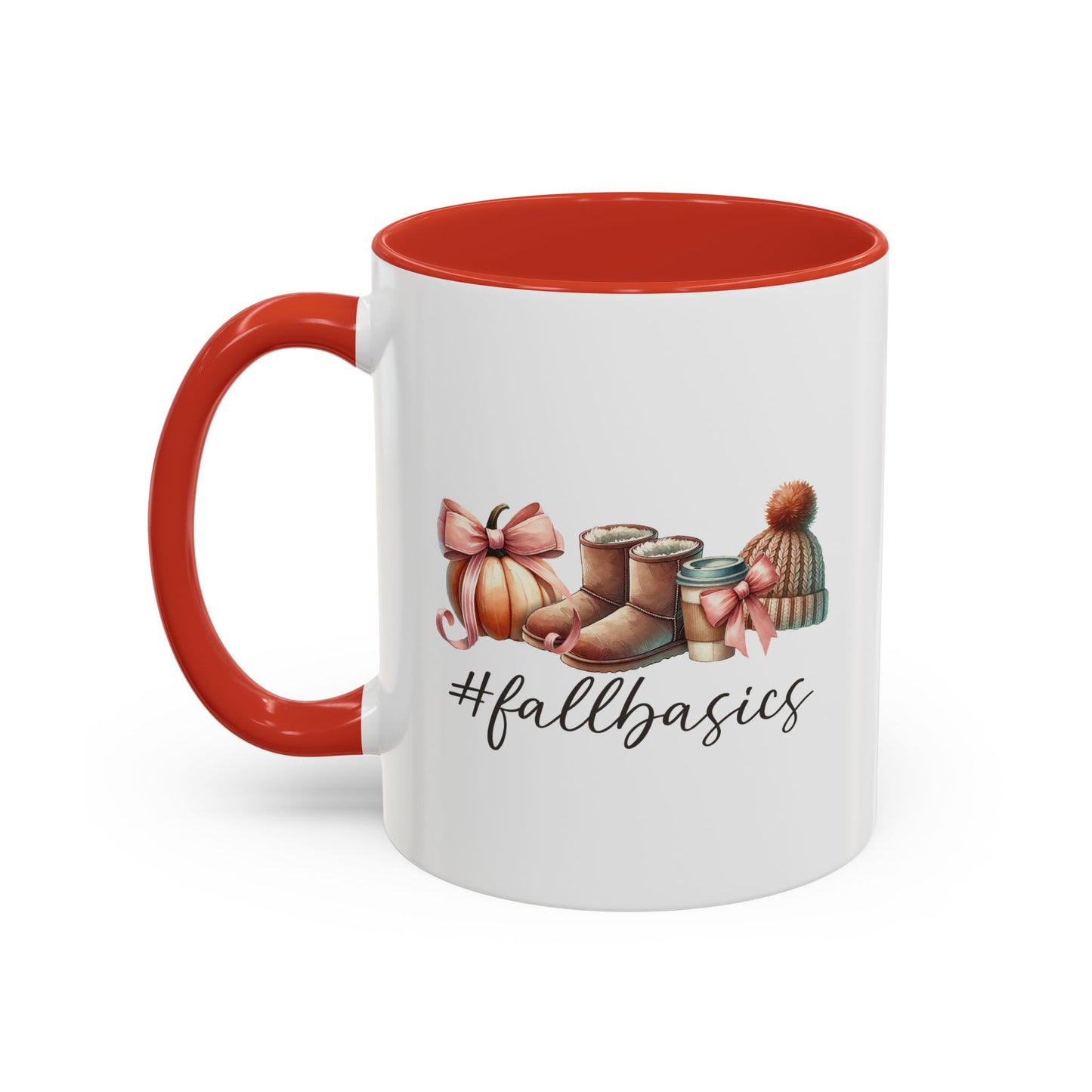 Fall Basics | Fall Lover's Mug | Pumpkin and Latte Mug | Fall Season Mug | Gift for Her | Fall Mug | 11oz Accent Mug | 15oz Accent Mug