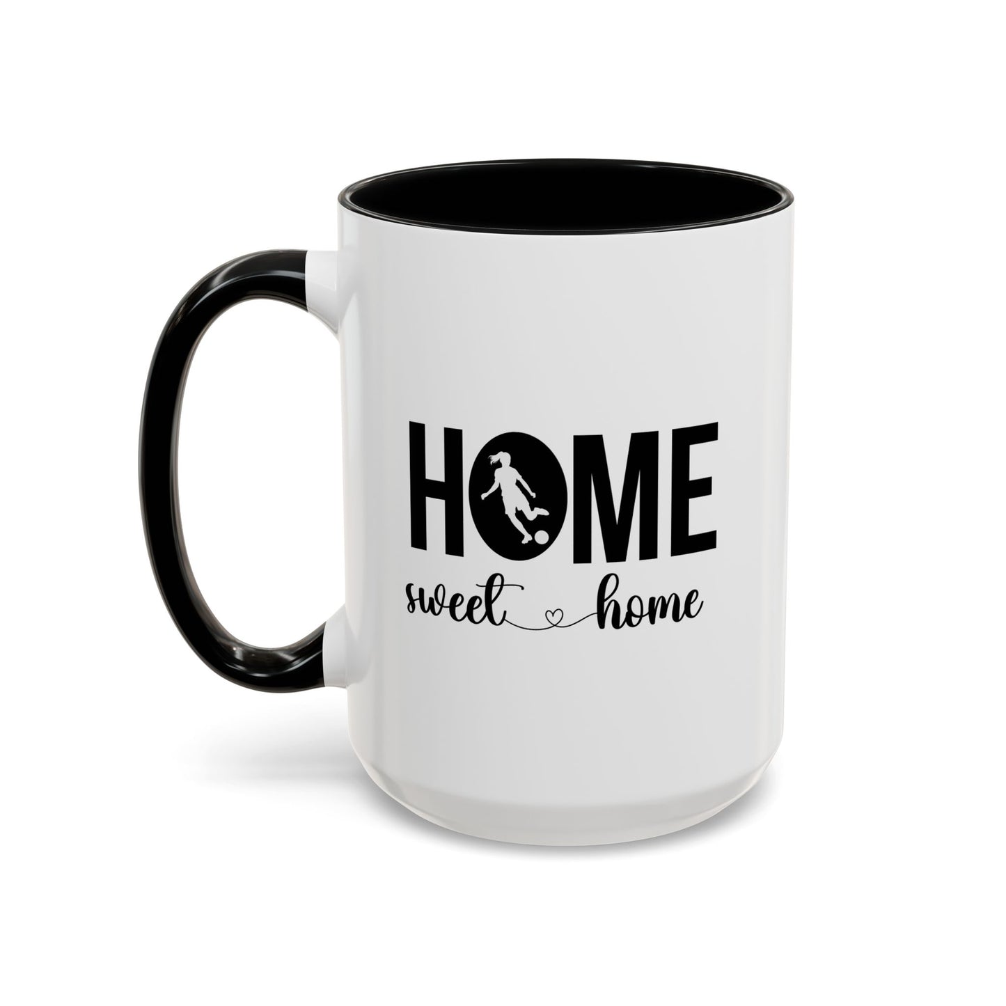 Female Soccer Player Home Sweet Home Mug | Soccer Gift | Sports Mug |11oz Accent Mug | 15oz Accent Mug
