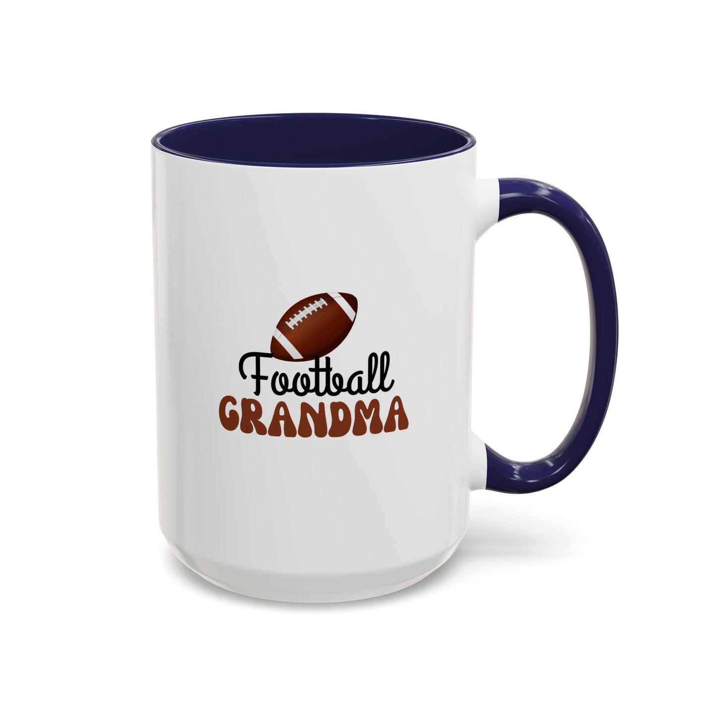 Football Grandma Mug | Sports Fan Gift | Proud Grandma Gift | Ceramic Mug | 11oz Accent Mug | 15oz Accent Mug