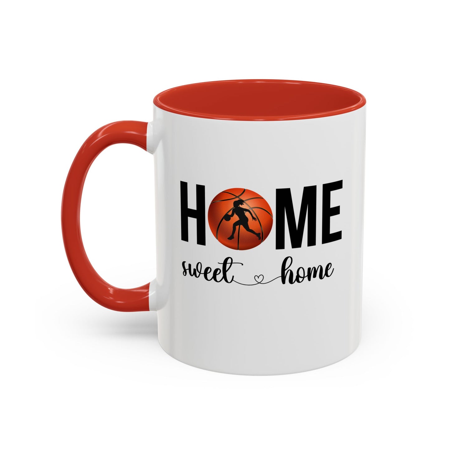 Female Basketball Player Mug | Home Sweet Home Mug | Sports Mug |11oz Accent Mug | 15oz Accent Mug | Gift Idea