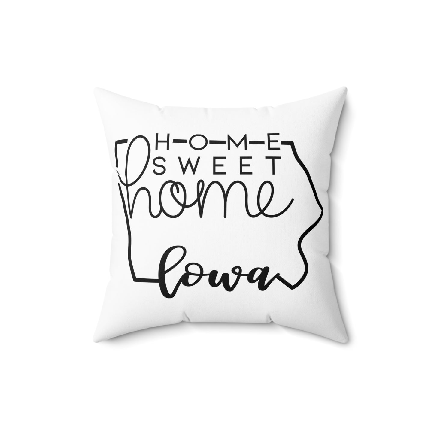 Home Sweet Home Iowa Decorative Pillow | Gift For Her | Home Decor | State Gift | Customized State Pillow