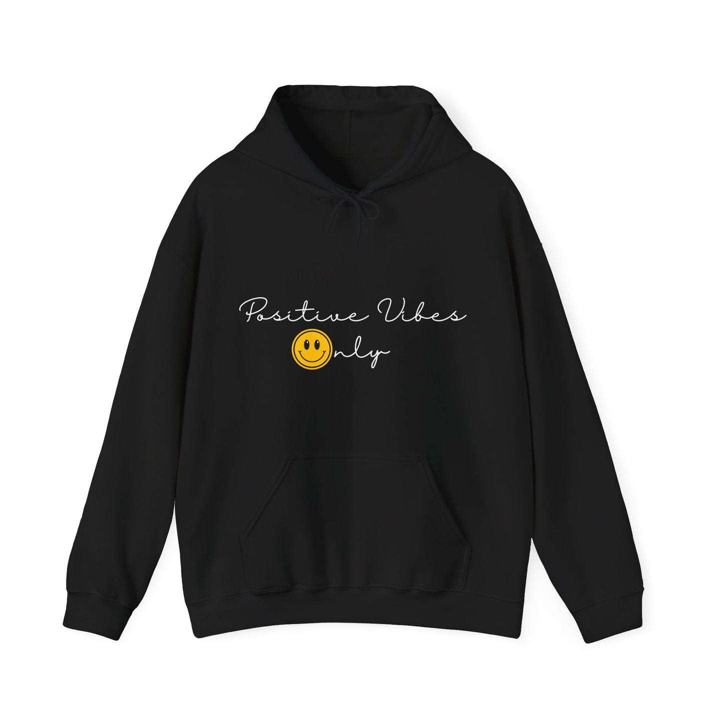 Positive Vibes Smiley Face Hoodie | Motivational Gift For Her | Inspirational Quote