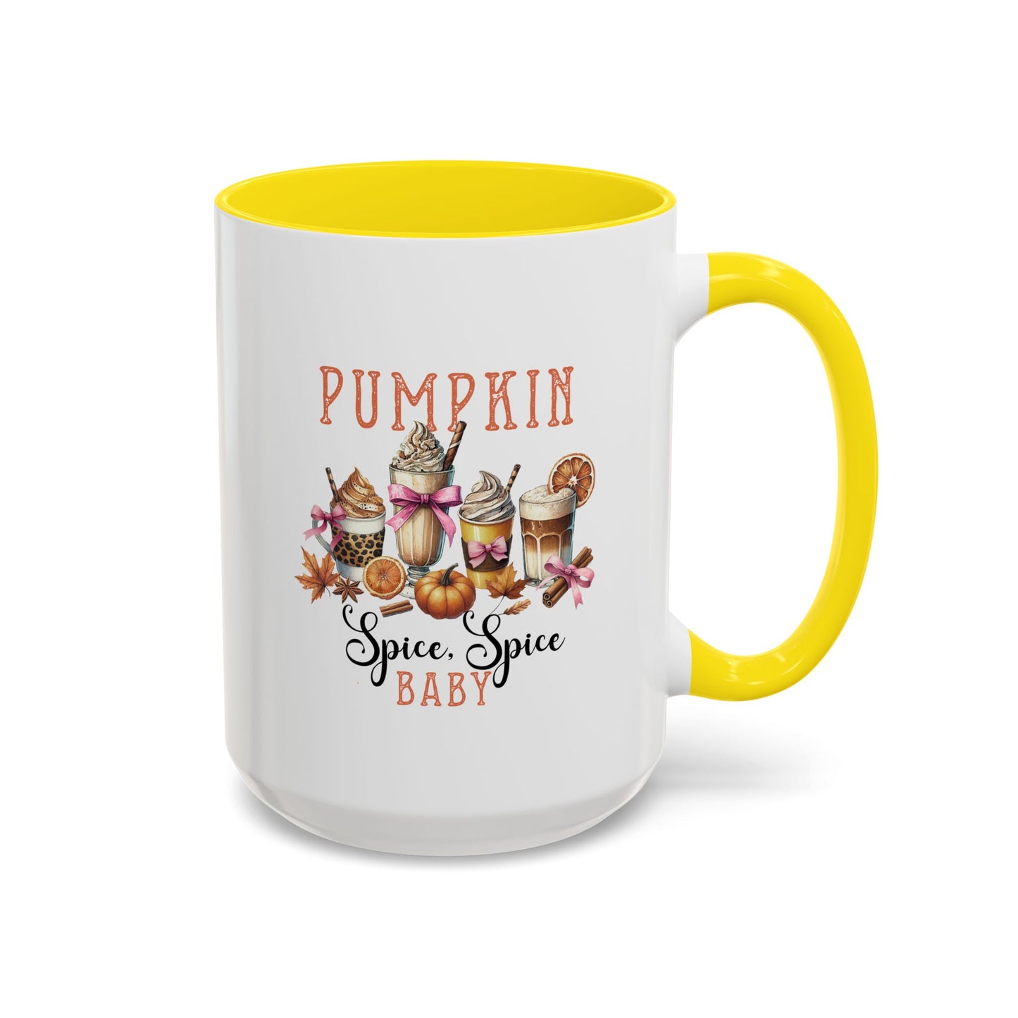 Fall Pumpkin Spice Mug | Spice, Spice Mug | Fall Season Mug | Gift for Her | Fall Mug | 11oz Accent Mug | 15oz Accent Mug