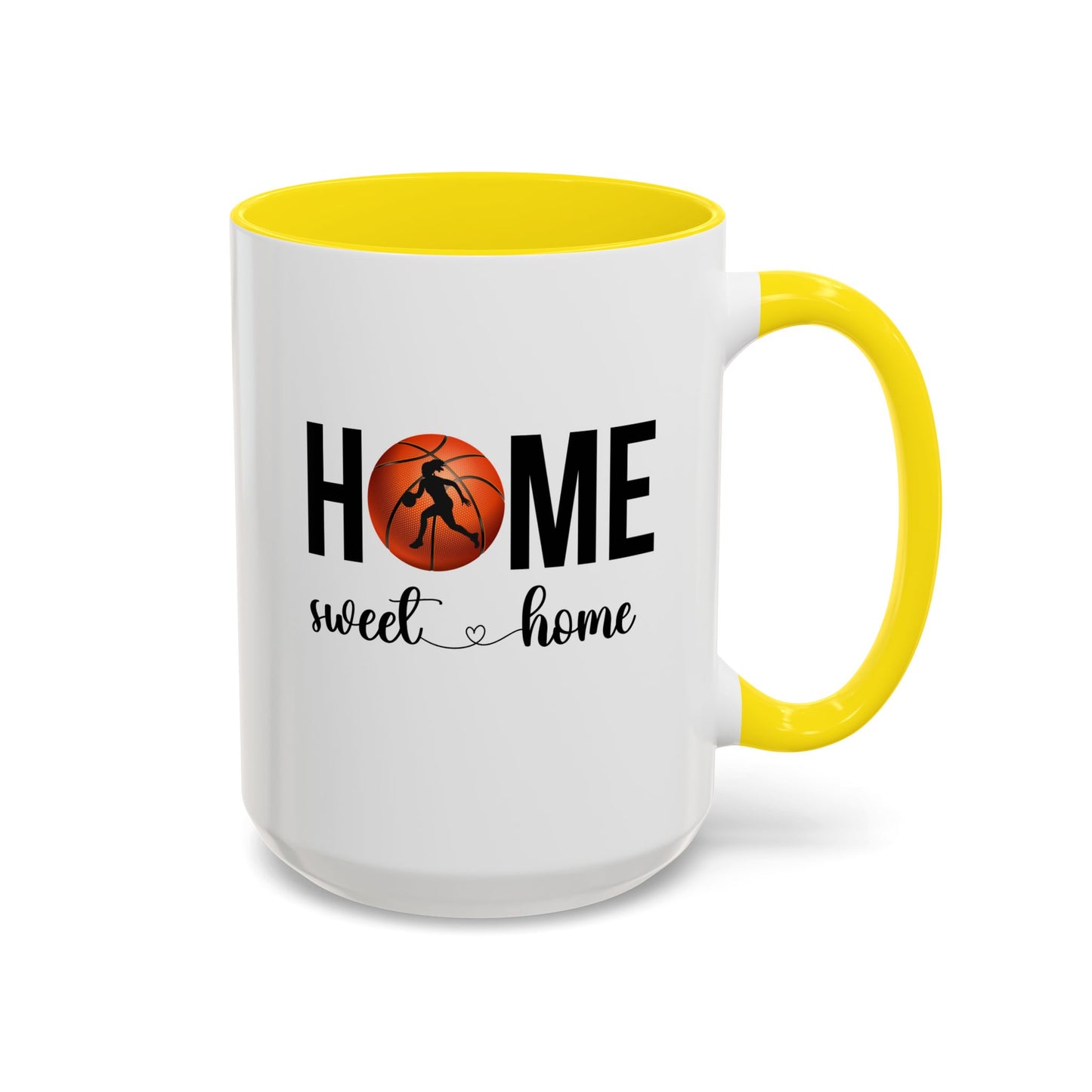 Female Basketball Player Mug | Home Sweet Home Mug | Sports Mug |11oz Accent Mug | 15oz Accent Mug | Gift Idea